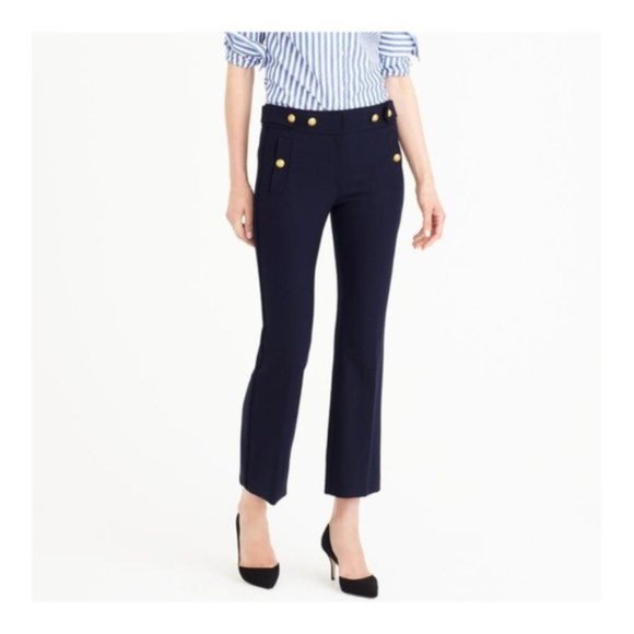 J. Crew Pants - J. CREW RARE Navy Wool Duchess Kate Sailor Pant 2